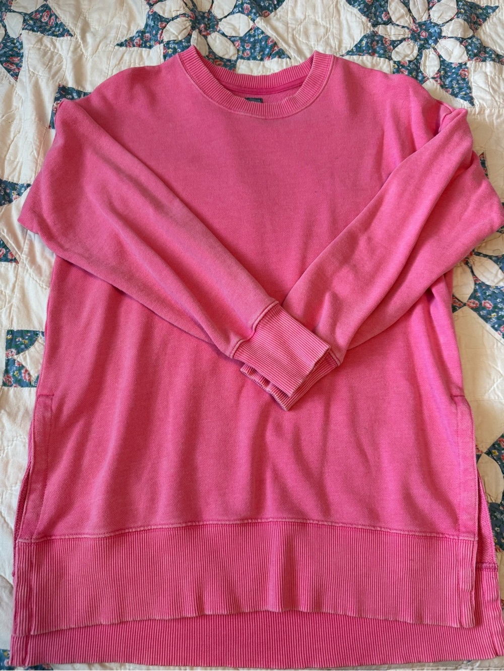 aerie Vibrant Pink Crewneck Sweater